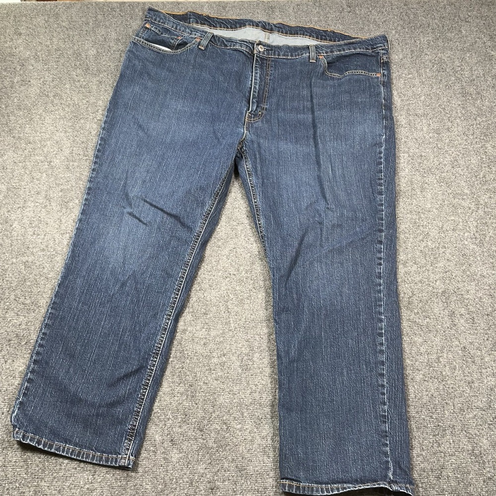 Levi's 541 Jeans Mens 50x30 Blue Dark Wash Regular Fit Big & Tall Denim